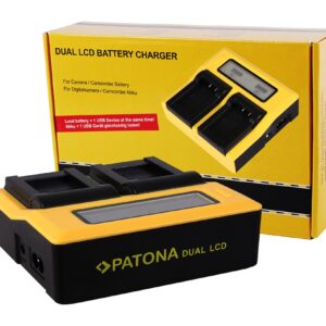 Dual LCD USB Charger Kodak LB070 LB-070