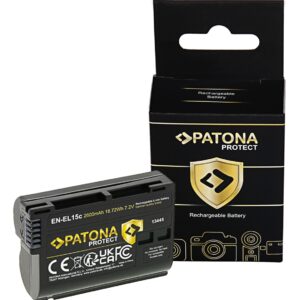 PROTECT Battery Nikon Z5 Z6 Z6II Z6III Z7 Z8 D500 D800 D850 D7000 D7100 D7200 VFB12802 EN-EL15C